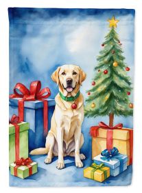 Yellow Labrador Retriever Christmas Reindeer Garden Flag Mailbox Flag Decorative Yard Flag Banner Outside Patio Artwork Yard Flower Beds, Garden